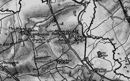 Old map of Grafton Regis in 1896