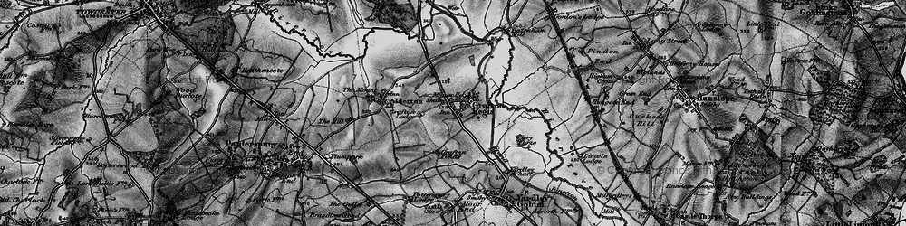 Old map of Grafton Regis in 1896