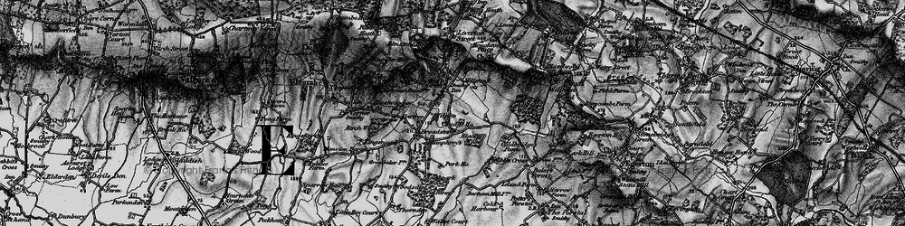 Old map of Blackpit Wood in 1895
