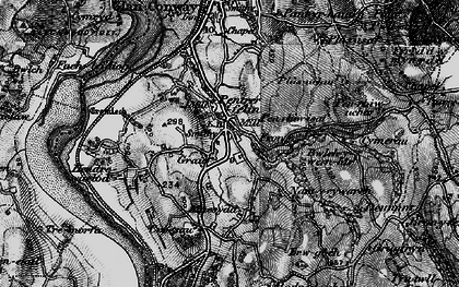 Old map of Erw Goch in 1899