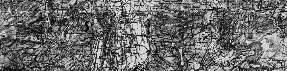 Old map of Graig-fechan in 1897