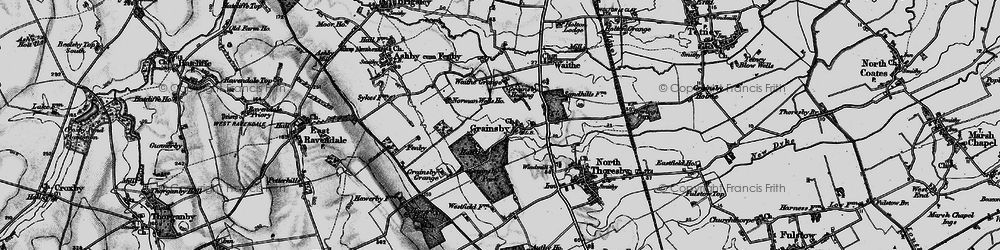 Old map of Grainsby in 1899
