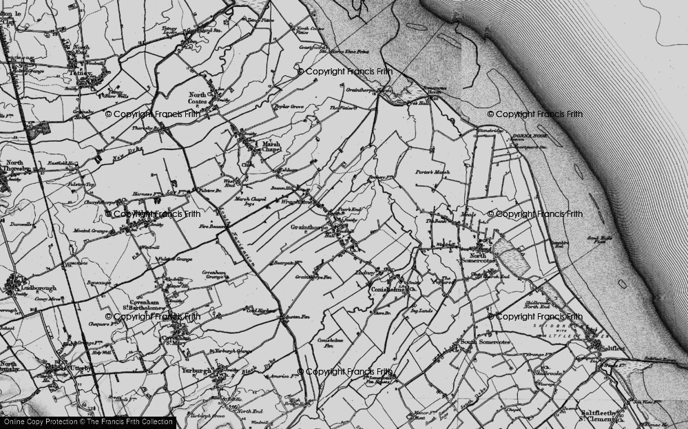 Old Map of Grainthorpe, 1899 in 1899