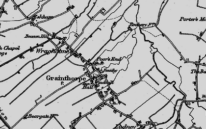 Old map of Grainthorpe in 1899