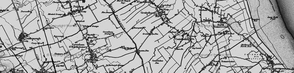 Old map of Grainthorpe Fen in 1899