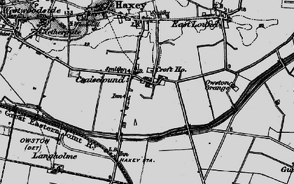 Old map of Graiselound in 1895