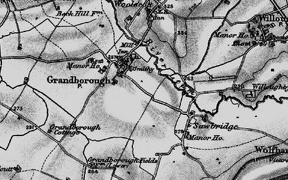 Old map of Grandborough in 1898