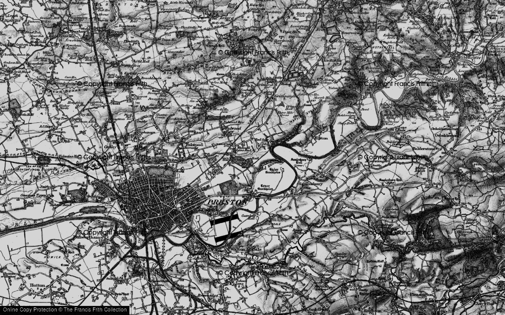Old Map of Grange, 1896 in 1896