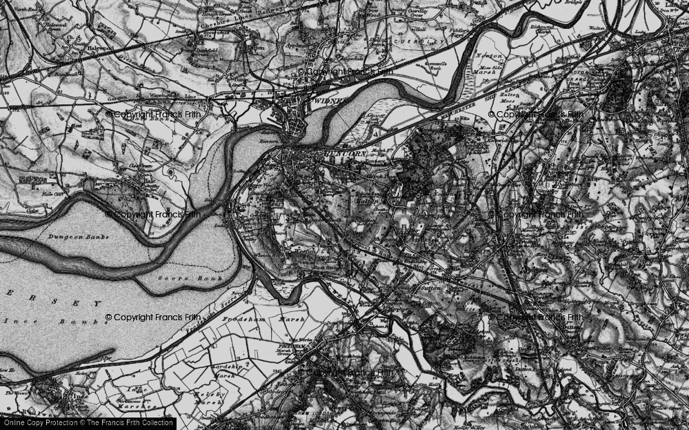 Old Map of Grange, 1896 in 1896