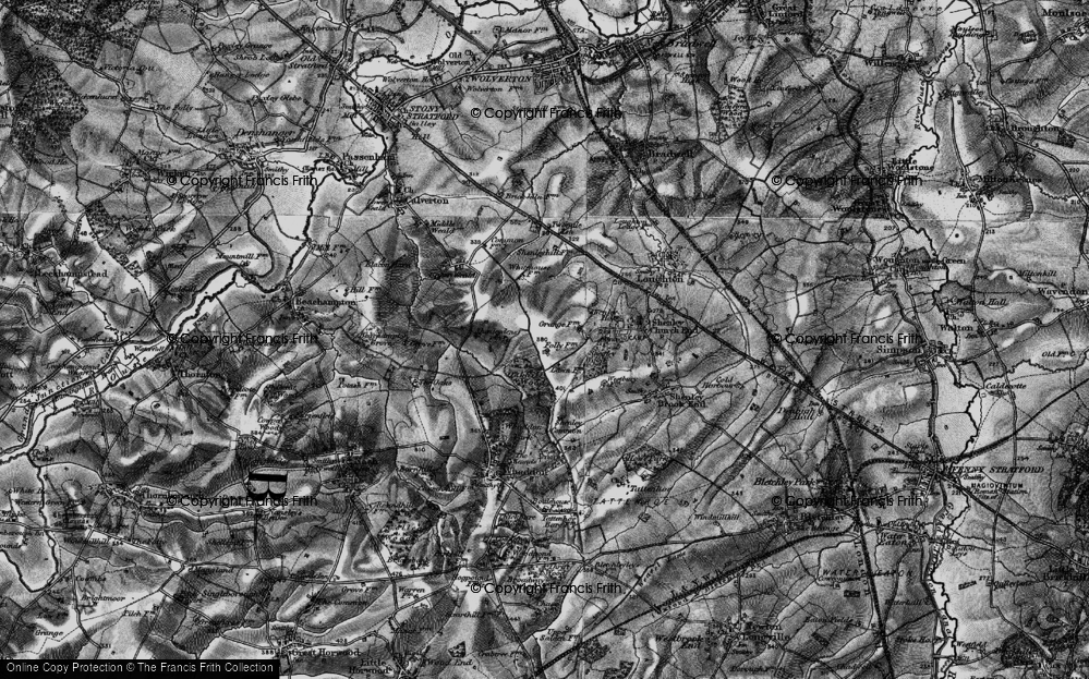 Old Map of Grange Farm, 1896 in 1896