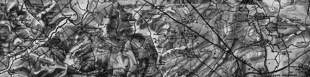 Old map of Grange Farm in 1896