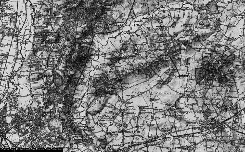 Old Map of Grange Hill, 1896 in 1896