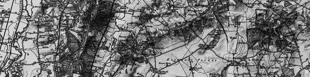 Old map of Grange Hill in 1896
