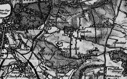 Old map of Grange Hill in 1897