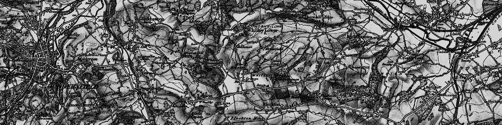 Old map of Grange Moor in 1896