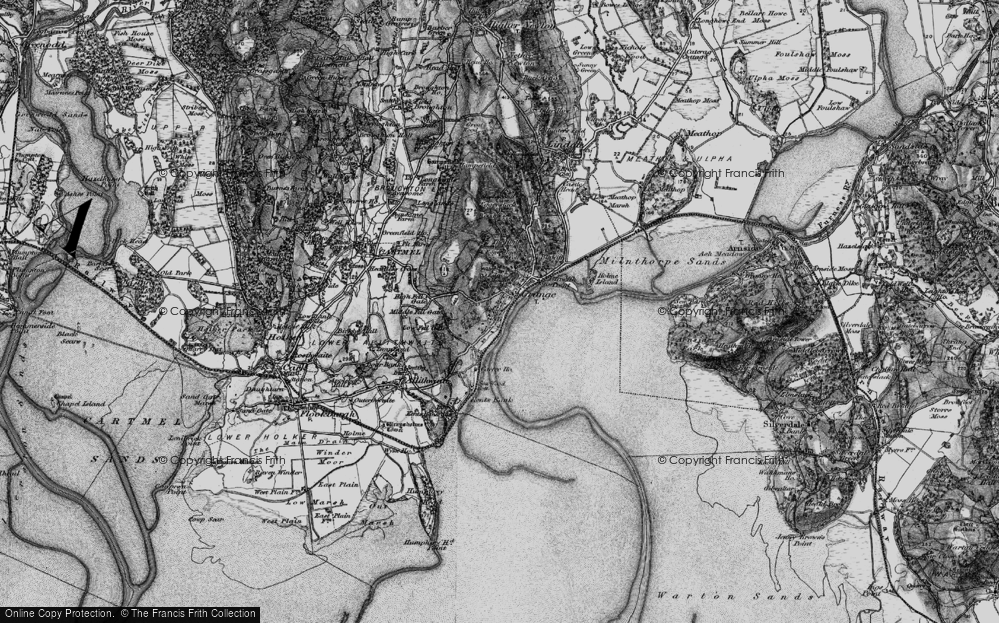 Old Map of Grange-Over-Sands, 1898 in 1898