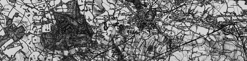 Old map of Grange Park in 1896