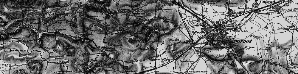 Old map of Grange Park in 1898