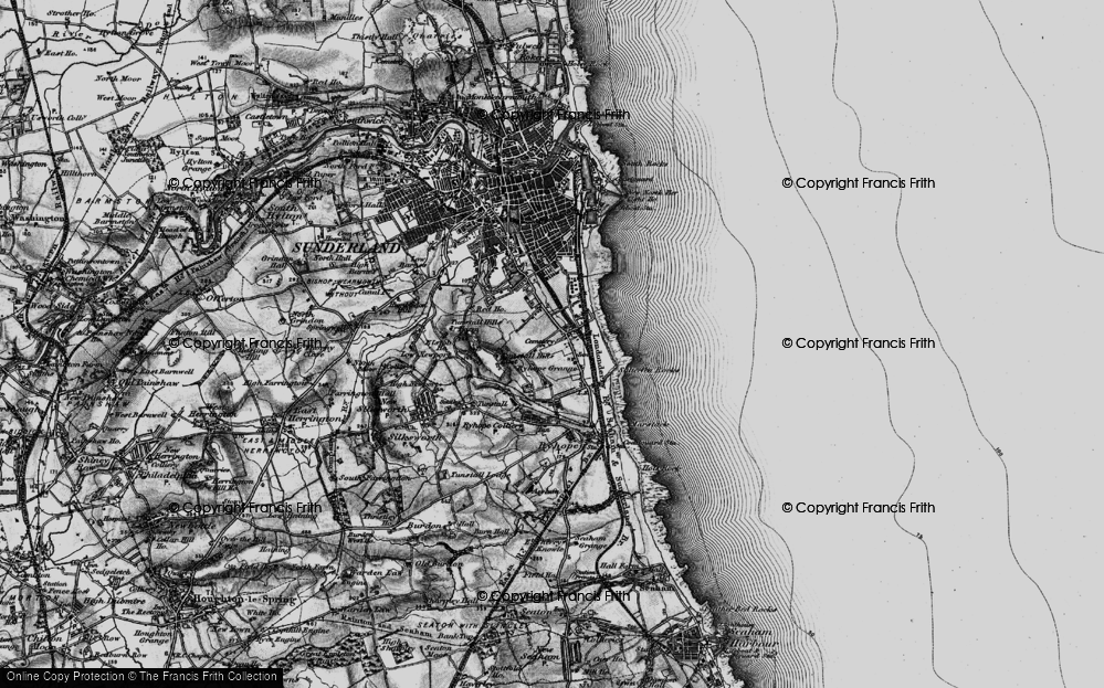 Old Map of Grangetown, 1898 in 1898