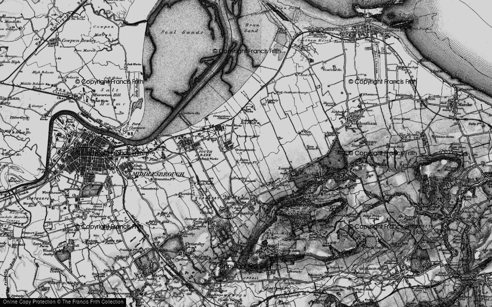 Old Map of Grangetown, 1898 in 1898