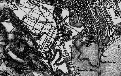 Old map of Grangetown in 1898