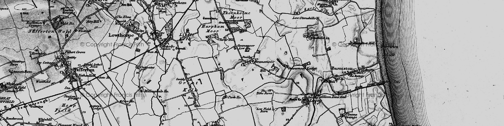 Old map of Burtoncarr Ho in 1897