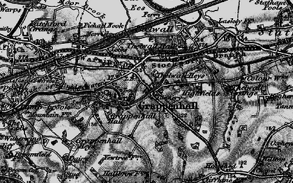 Old map of Grappenhall in 1896