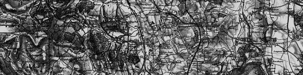 Old map of Grassmoor in 1896