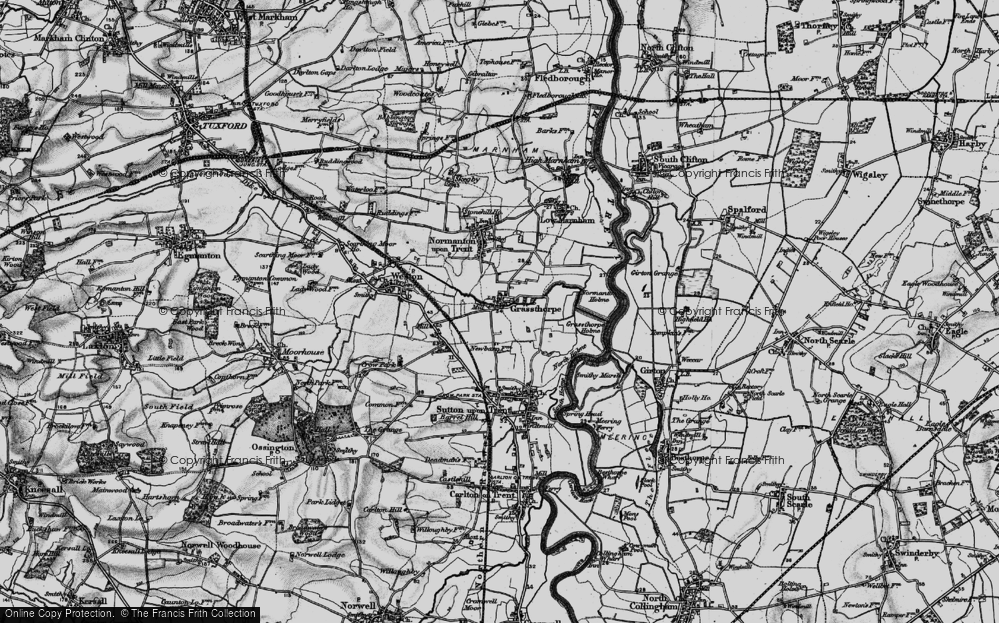 Old Map of Grassthorpe, 1899 in 1899