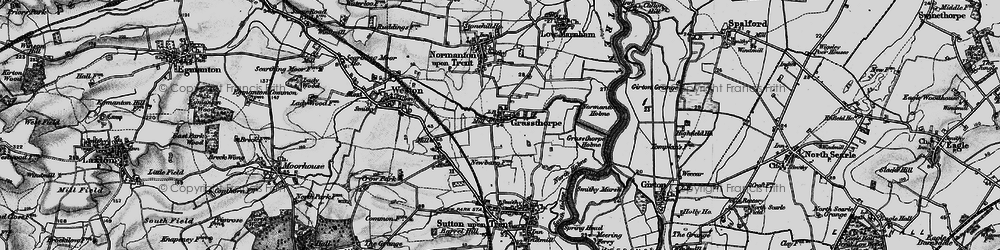 Old map of Grassthorpe in 1899