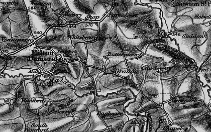 Old map of Buttermoor in 1895