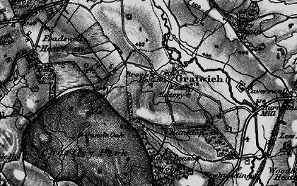 Old map of Gratwich in 1897