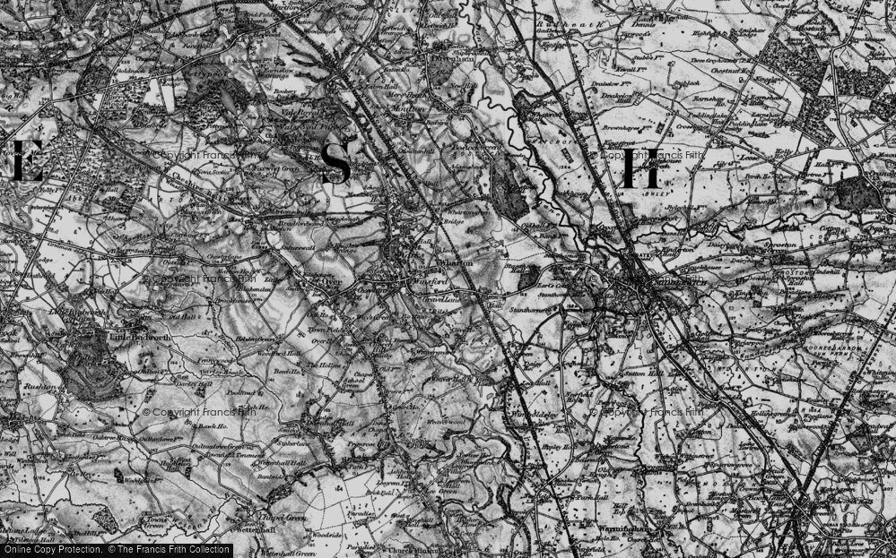 Old Map of Gravel, 1896 in 1896