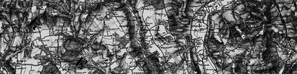 Old map of Gravel Hill in 1896