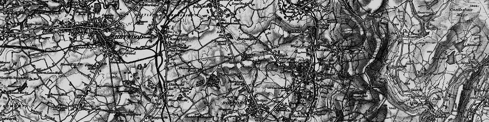 Old map of Gravel Hole in 1896