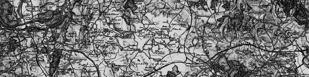 Old map of Gravel Hole in 1897