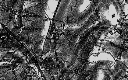 Old map of Graveley in 1896