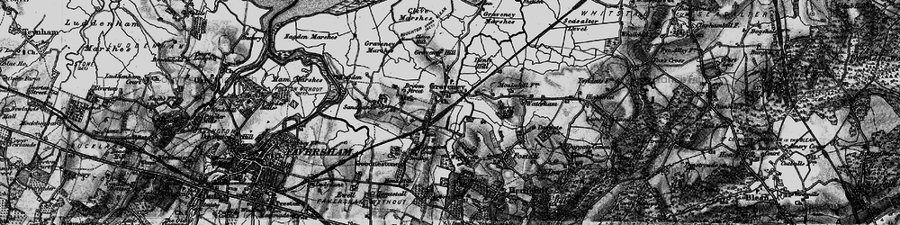 Old map of Graveney in 1895