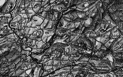 Old map of Whinfell Beacon in 1897