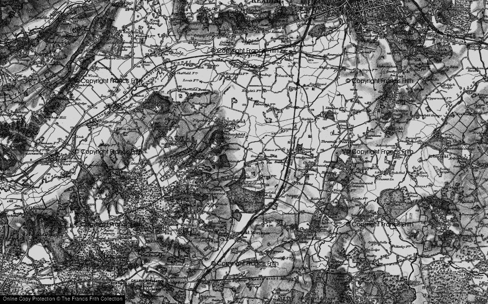 Historic Ordnance Survey Map of Grazeley Green, 1895