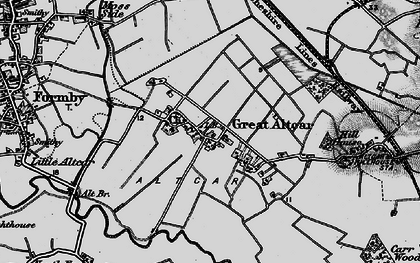 Old map of Withins, The in 1896