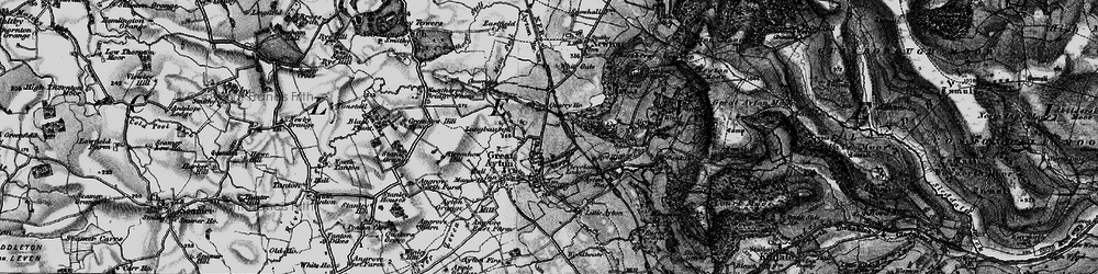 Old map of Great Ayton in 1898