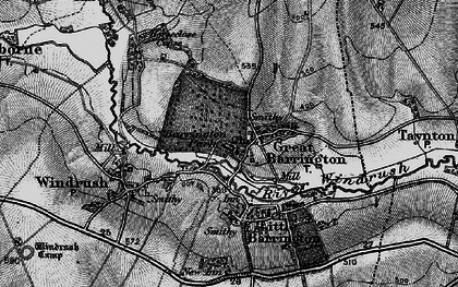 Old map of Barrington Park in 1896