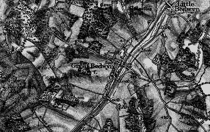 Old map of Great Bedwyn in 1898