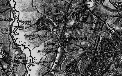 Old map of Great Brickhill in 1896