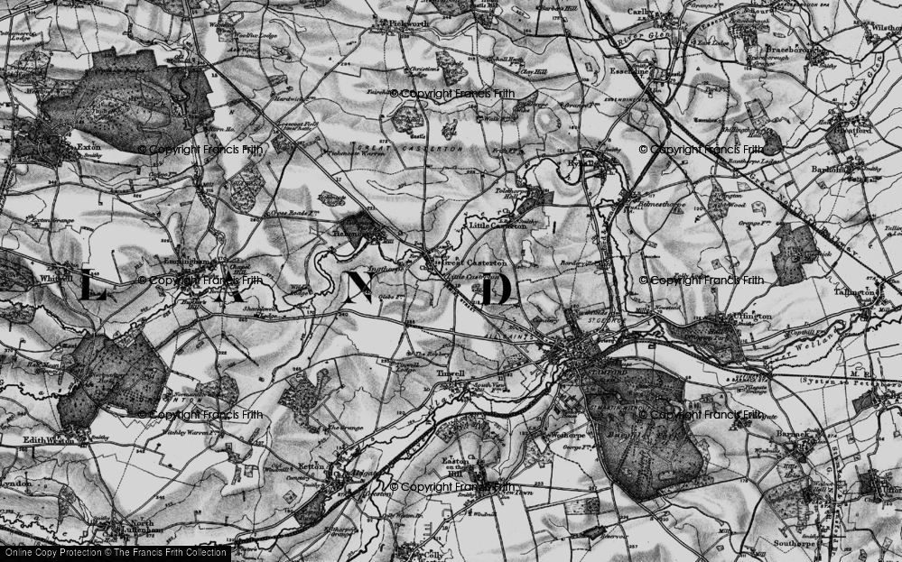 Old Map of Great Casterton, 1895 in 1895