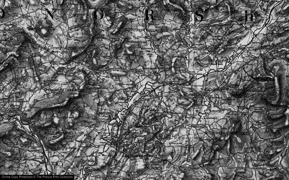 Old Map of Great Cellws, 1898 in 1898
