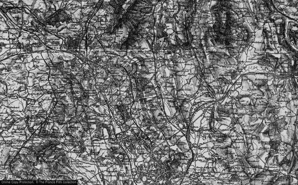 Old Map of Great Chell, 1897 in 1897