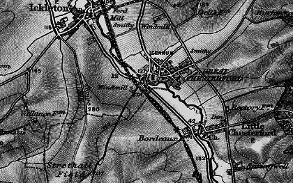 Old map of Great Chesterford in 1895