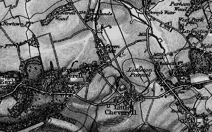 Old map of Great Cheverell in 1898